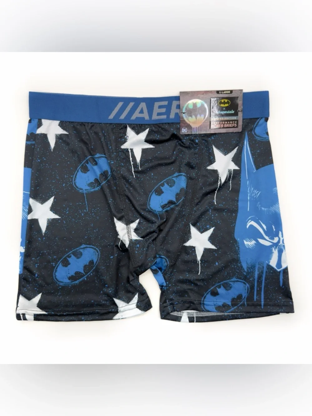 New Batman DC Comics Boxer Briefs Mens Size XL Underwear Black Blue Comic Movie